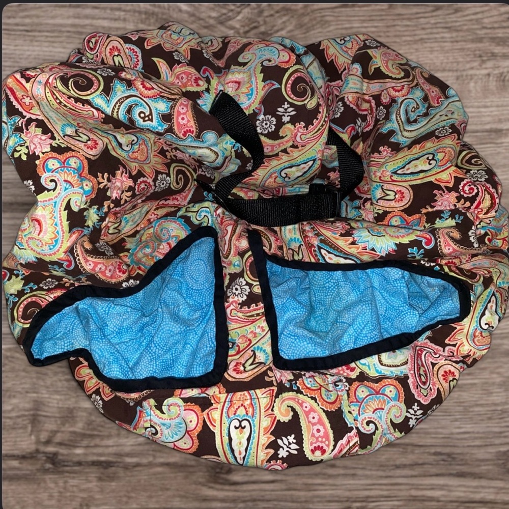 Multi Color Paisley Boutique Shopping Cart Cover for Kids with Buckle Strap